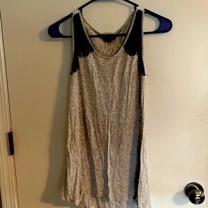 Cute simple gray tank with black details